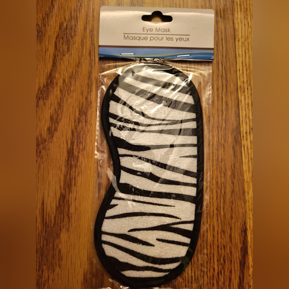 Zebra Print Eye Mask